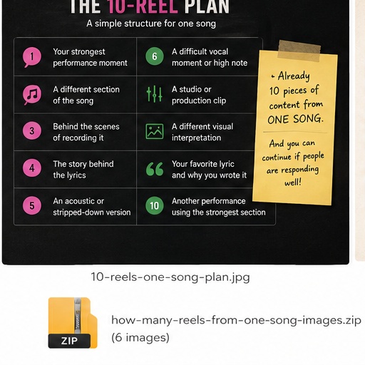 10 Instagram Reel ideas from one song