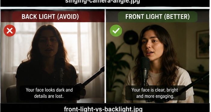 Front lighting versus backlighting