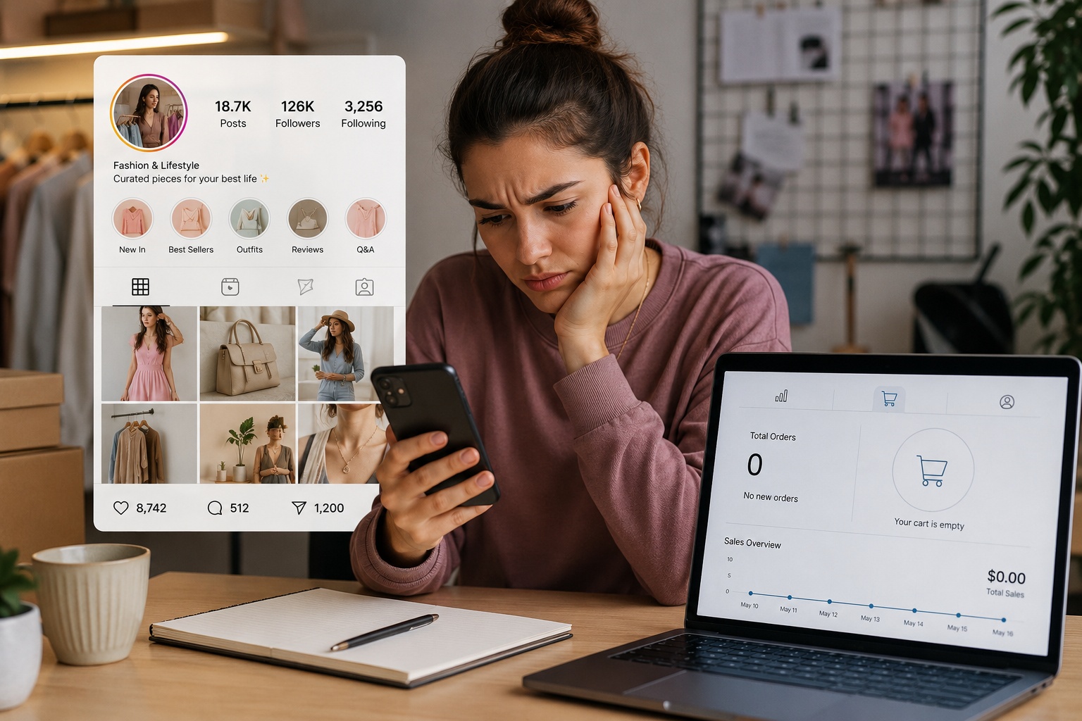 Instagram followers but no sales