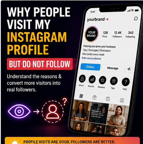 Instagram profile visits but no followers
