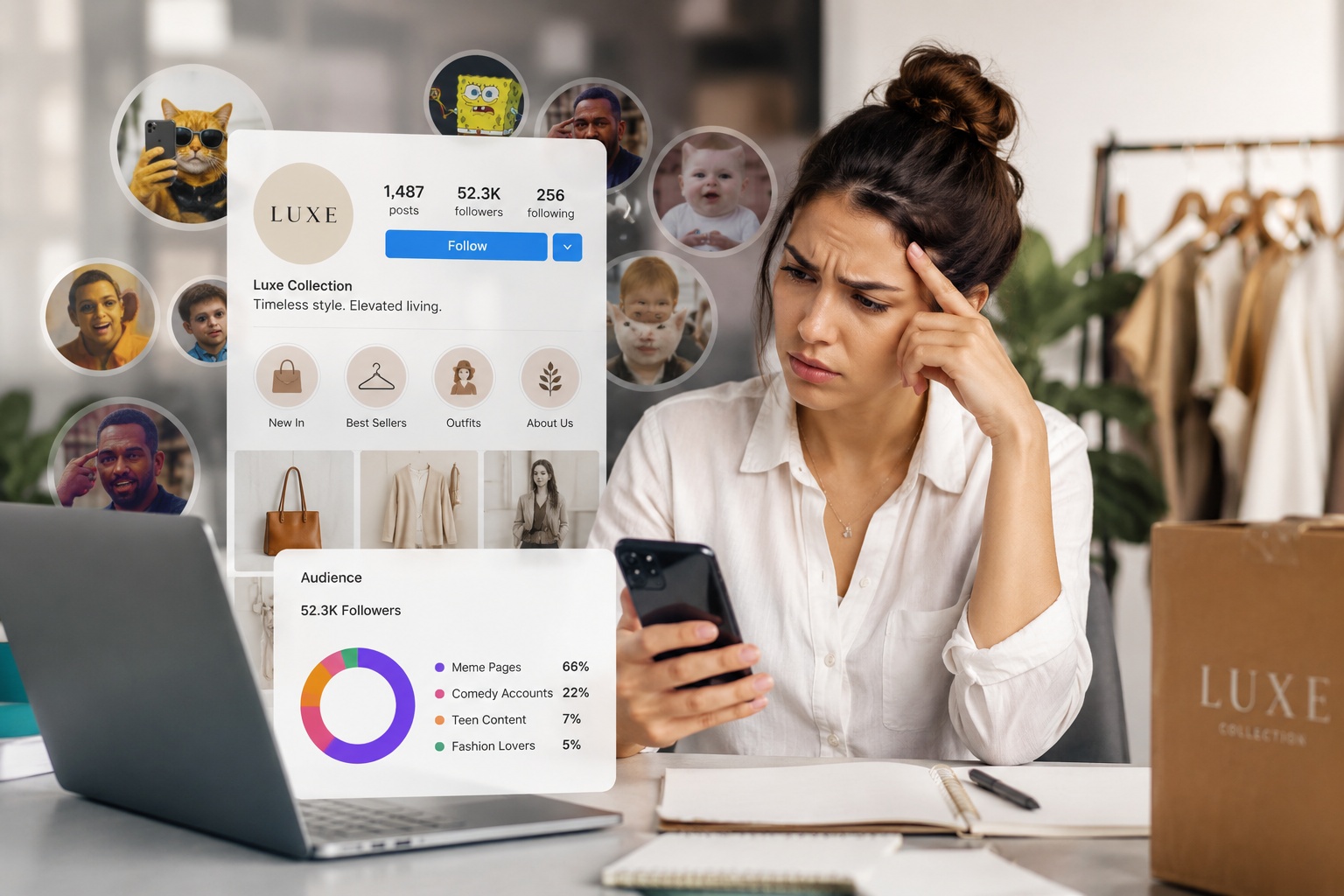 Instagram wrong audience problem
