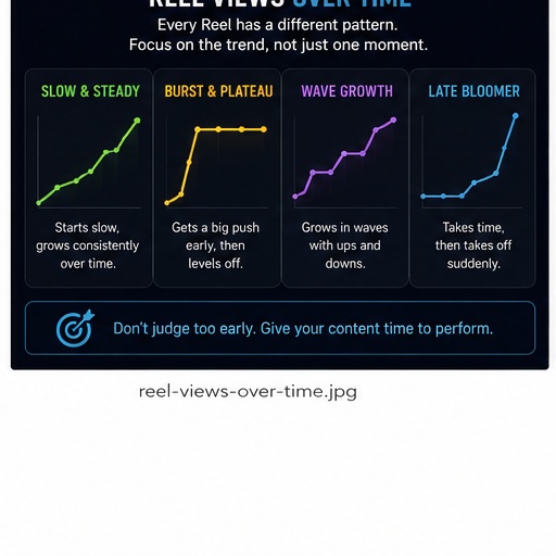 Instagram Reel views over time