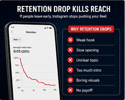 Instagram Reels retention drop