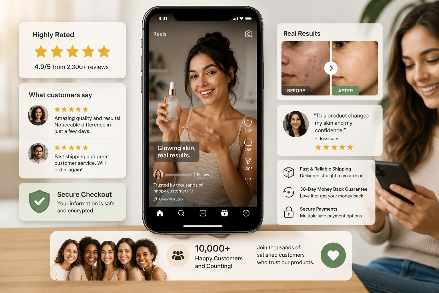 Trust signals in Instagram Reels