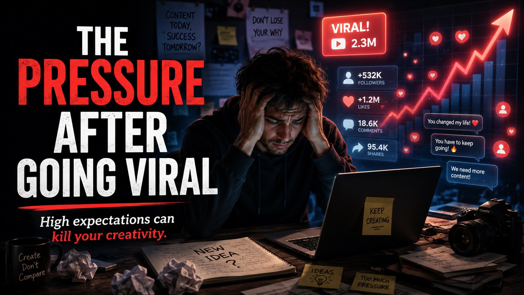 Pressure after going viral