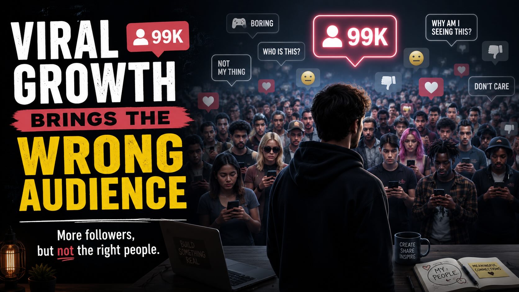 Viral growth bringing the wrong audience