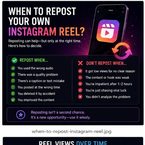 When to repost an Instagram Reel