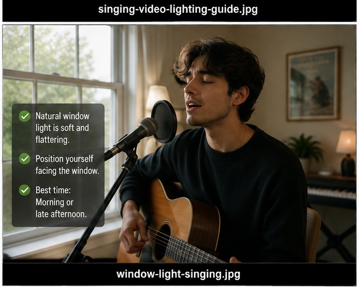 Using window light for singing videos